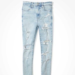 AE Light Wash Ripped Jeans